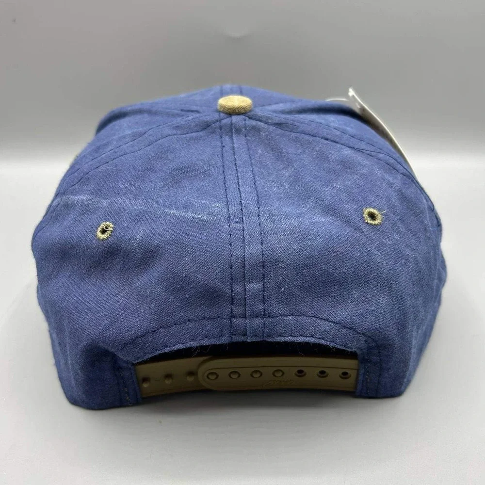 Vintage California Angels Hat Men Blue Brown Signatures Snap Back Cap New
